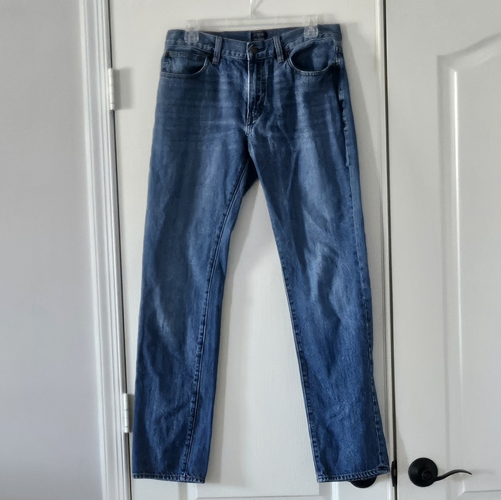 Men's J Crew The Driggs Staight Leg Jean's 32x34